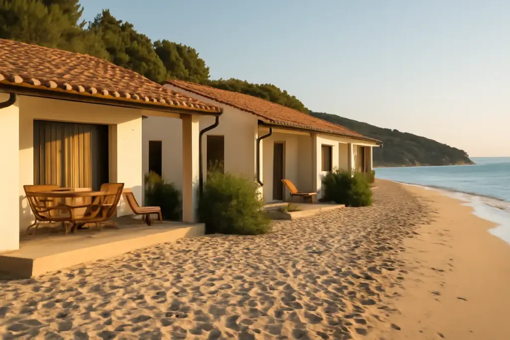 Case vacanza direttamente sulla sabbia a Marina di Campo: privacy e risveglio vista mare garantiti